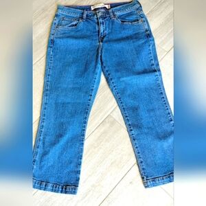 Women’s Levi's 515 Nouveau Capri Jeans Size 8 Blue Denim